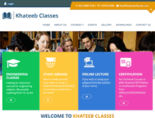 Tablet Screenshot of khateebclasses.com
